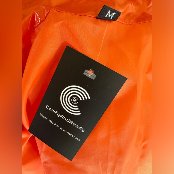 Comfy And Ready Orange Cropped Puffer Jacket - Picture 11 of 12